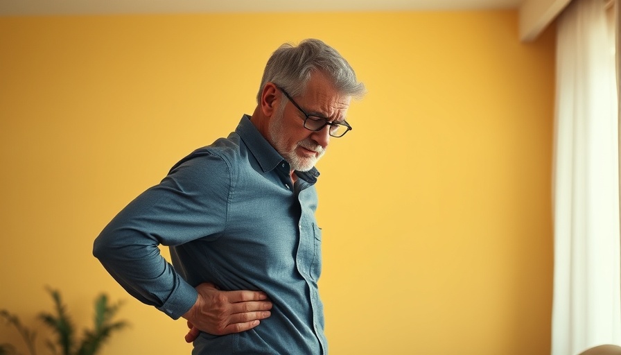Man experiencing discomfort, illustrating alternative approaches to spinal pain management.