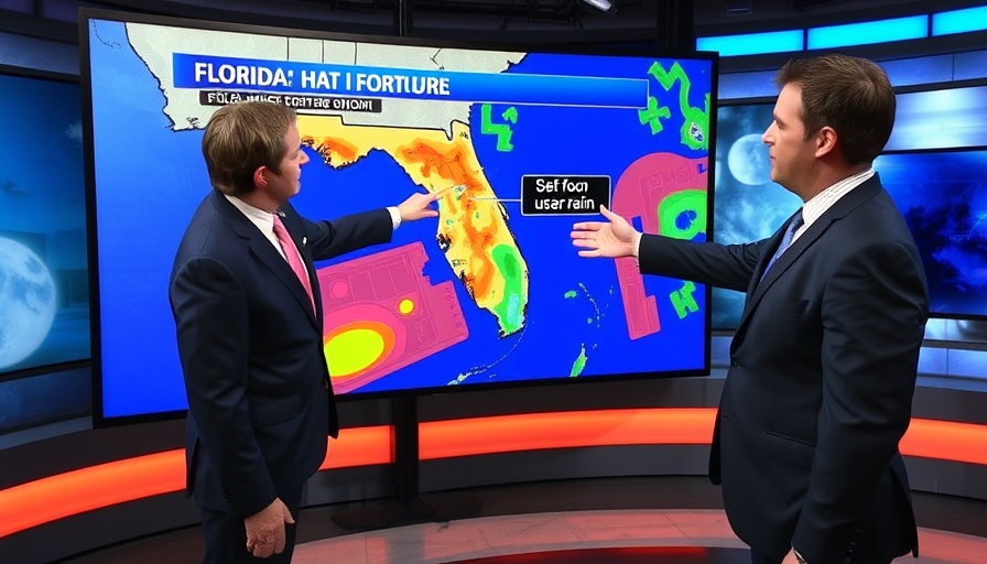 High Fire Danger Central Florida weather forecast map discussed by anchor.