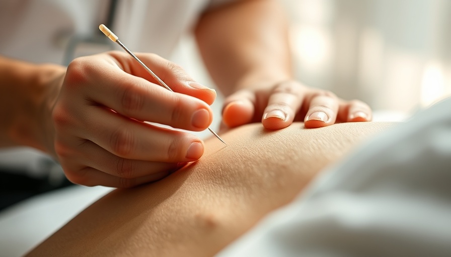 Acupuncture treatment for erectile dysfunction, gentle hands, calming setting.