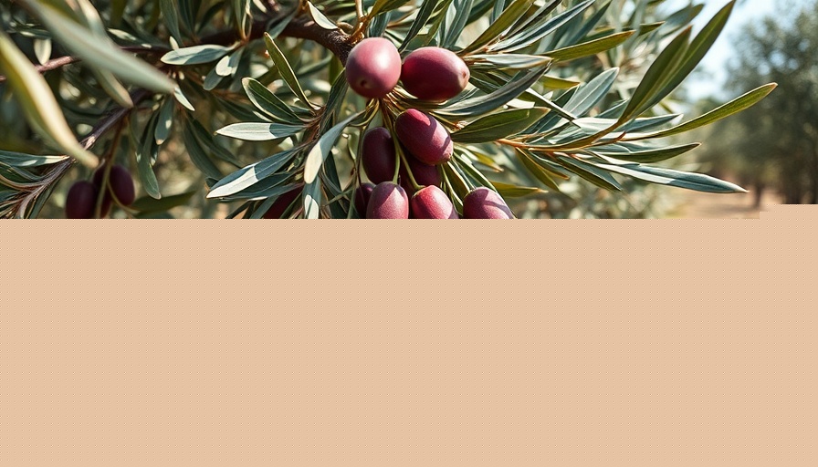 Italian Art of Olive Oil Making: Close-up of ripe olives on branches.