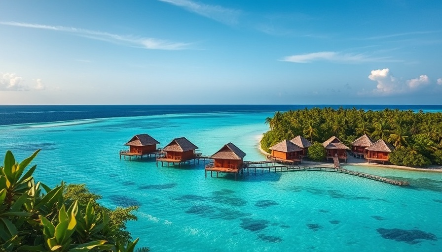 4K Travel Zanzibar: Overwater bungalows on turquoise waters.