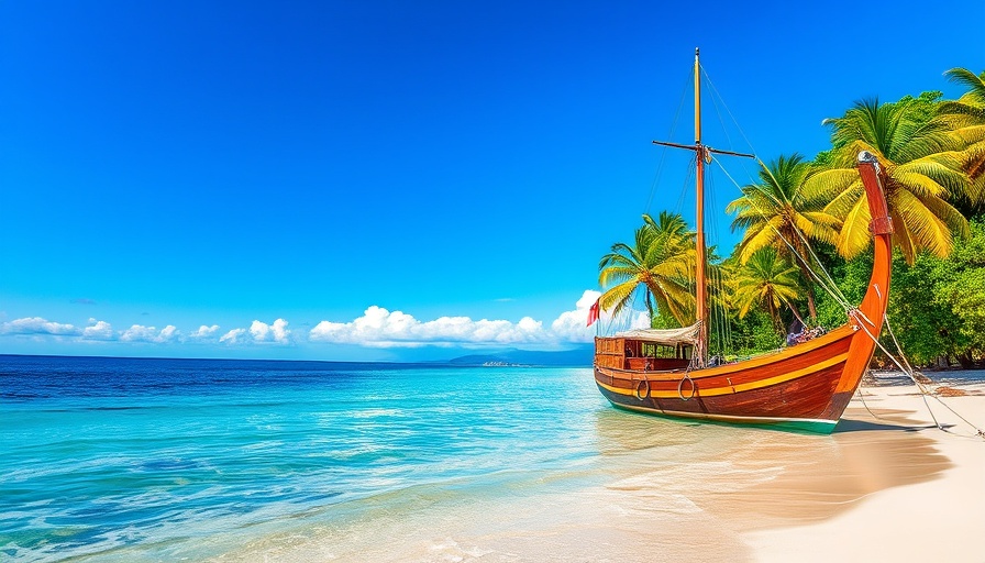 Cozumel Mexico Stunning Beaches with a wooden ship on a serene shore.