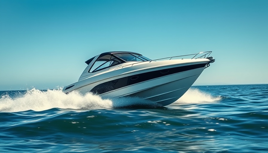 Unmanned speedboat racing in open Florida waters.
