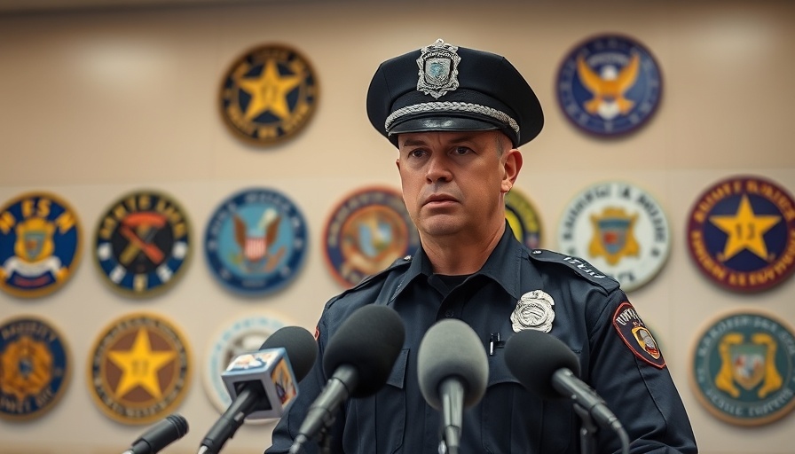 DeLand police update on bar shooting: officer at press briefing.