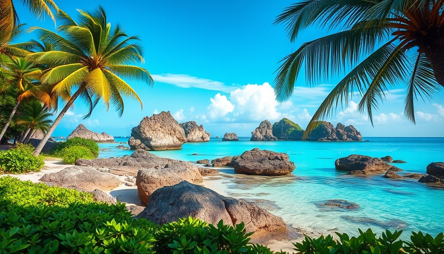 Scenic Views in Alagoas: picturesque tropical beach with clear waters.