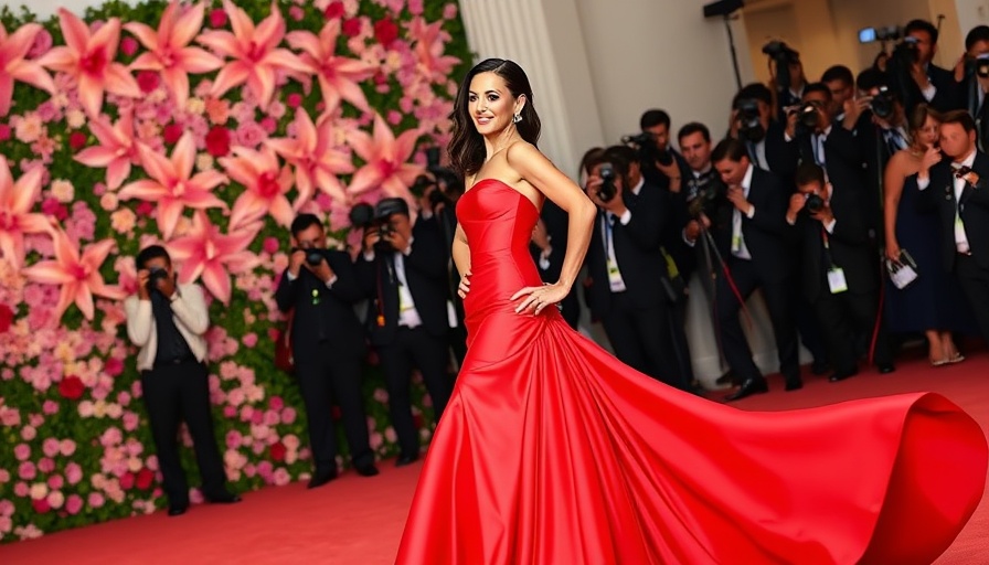 Met Gala 2025: Stunning red gown by Black fashion designers.