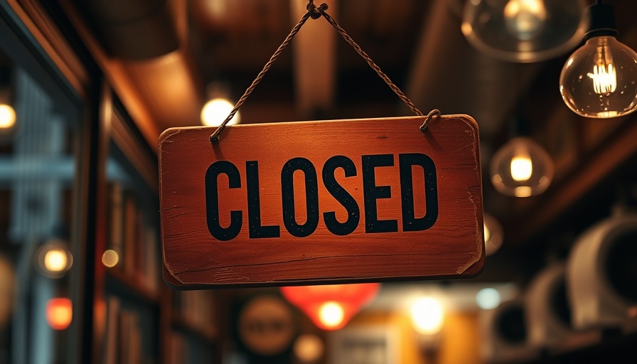 Closed sign at a Central Florida restaurant with health violations.
