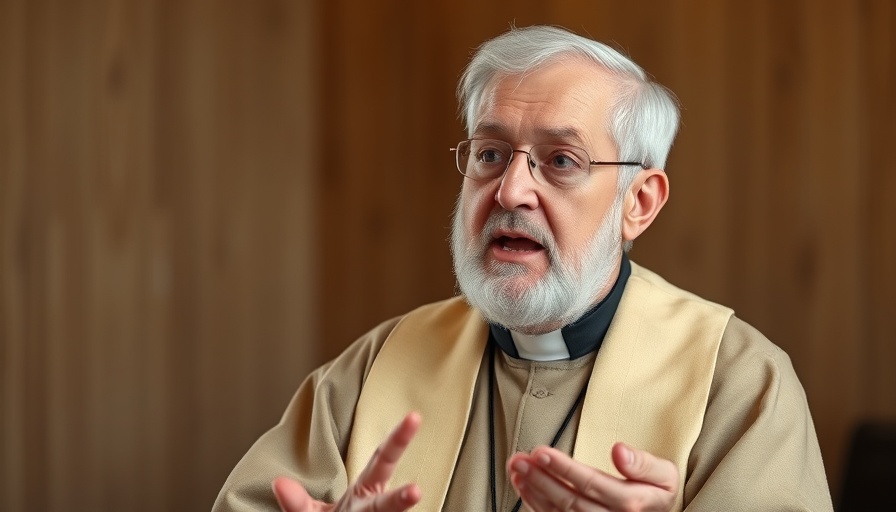 Papal figure discussing name choice, religious setting.