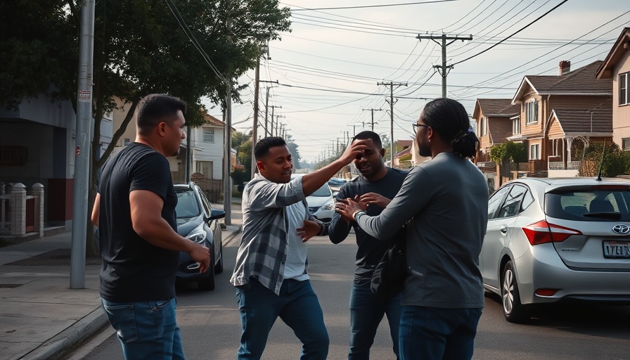 Breaking news: neighbor dispute in suburban area captures attention.