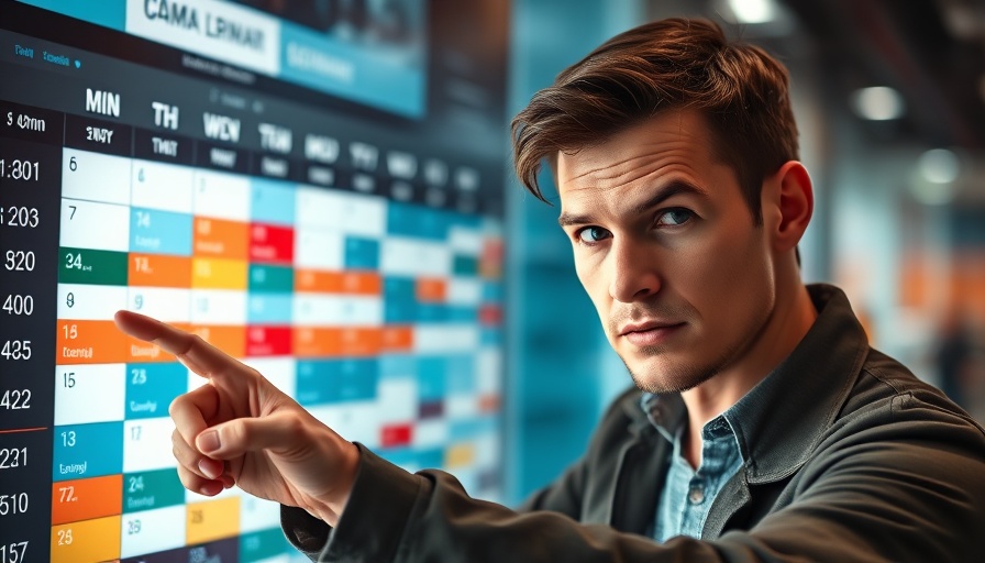 Focused person illustrating Time Blocking Strategies using a calendar.