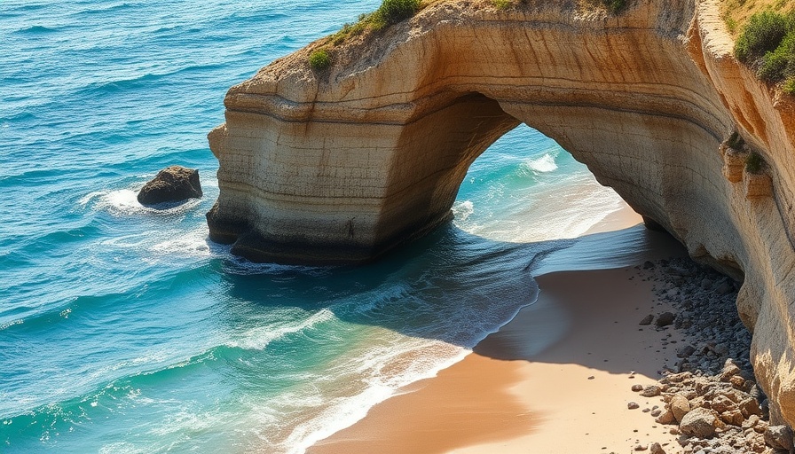 Beautiful travel destination in Malta with coastal arch and clear waters.