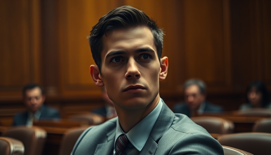 Orlando News: Courtroom scene with serious young man.