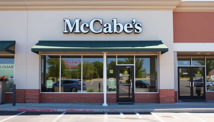 Orlando News: McCabe's storefront exterior on a sunny day.