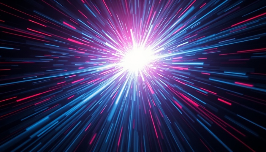Dynamic light burst symbolizing energy potential, futuristic abstract.