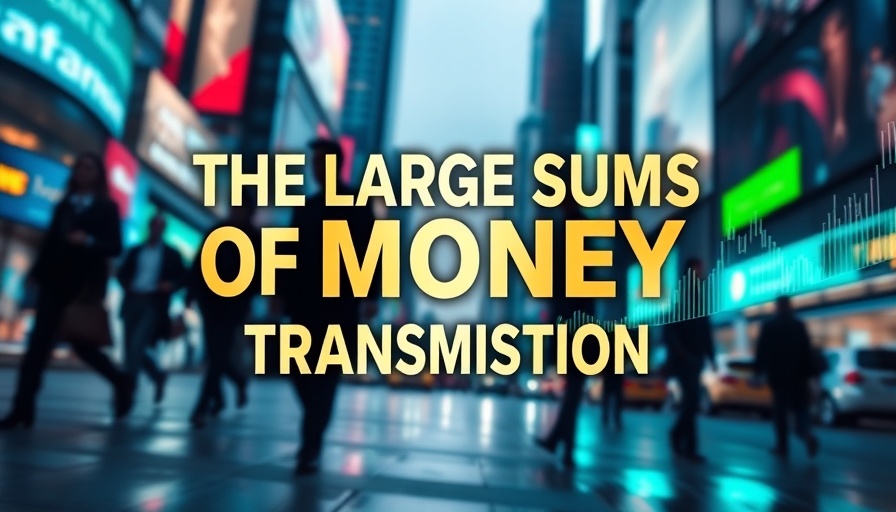 Manifest money themed graphic with bold text and stock graph.