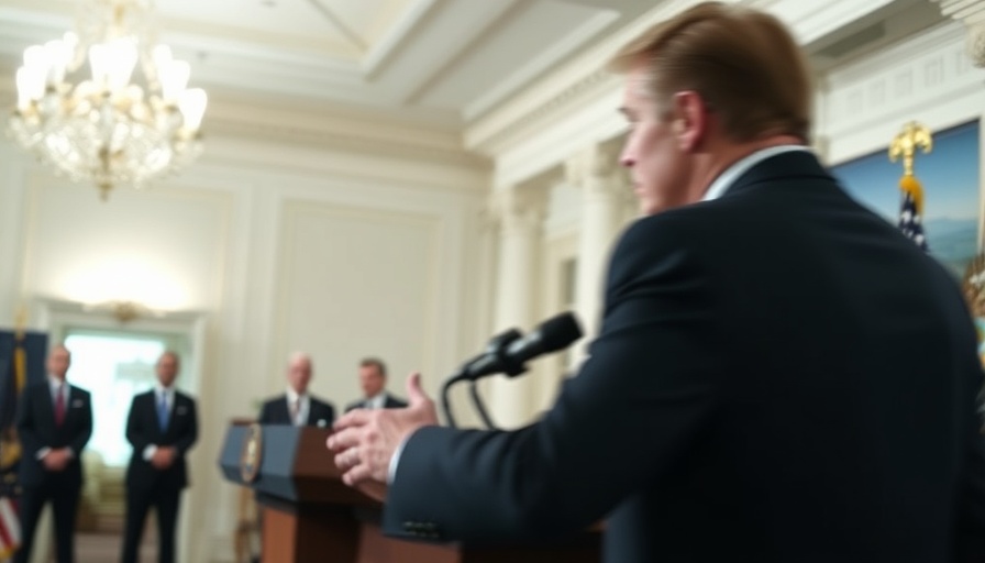 Blurred press conference in White House, Access to Trump Events.