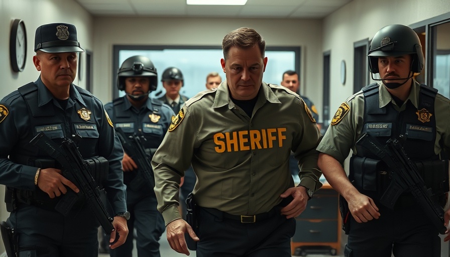 Florida sheriff arrested during a tense office scene