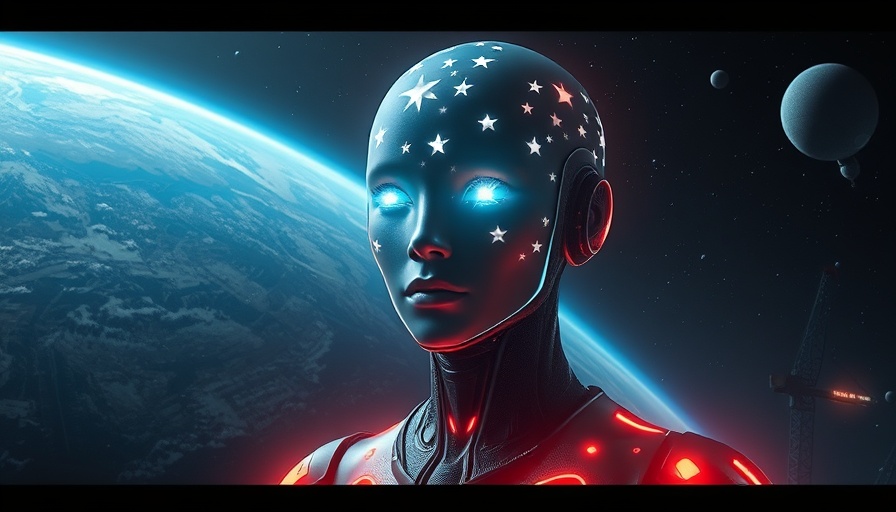 Futuristic cosmic humanoid questioning earth as prison planet.