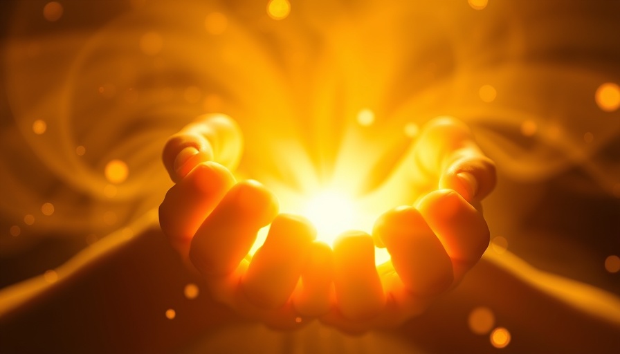 Hands cradling golden light symbolizing prosperity dream manifestation