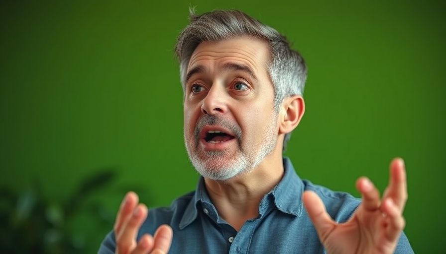 Leadership trait embracing failure, enthusiastic man speaking.