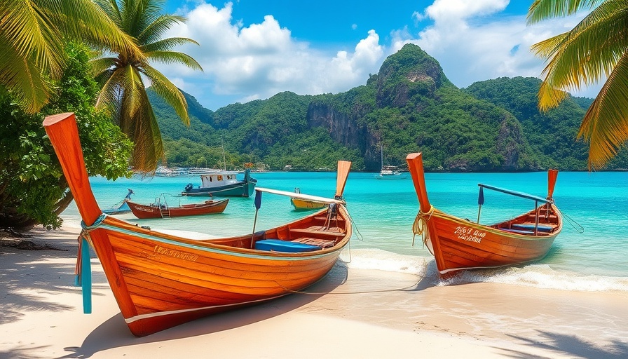 Beautiful landscapes in Boracay, vibrant beach scene with boats.