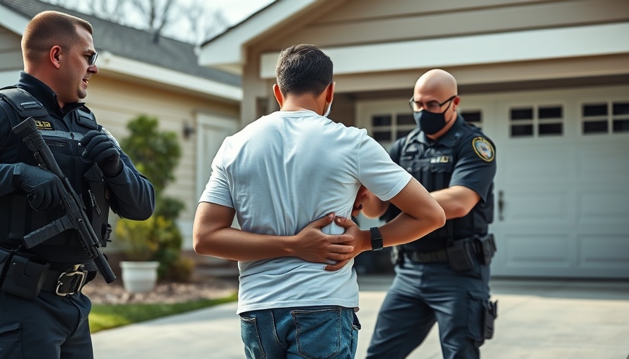 Orlando News: Man arrested outside suburban home by officer, WESH 2 News overlay.