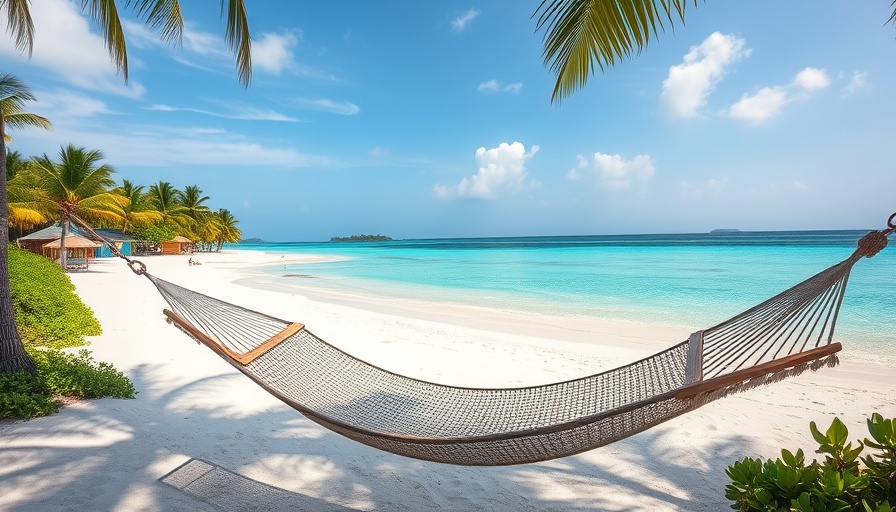 Idyllic Caribbean travel destination with vibrant beach and turquoise waters.