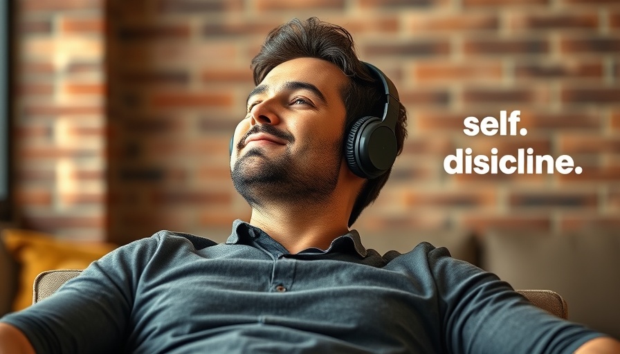 Man listening to music for I AM Affirmations for Focus in a relaxed setting.