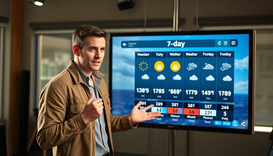 South Florida weather forecast with presenter discussing details.