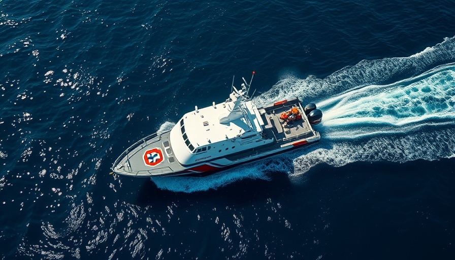U.S. Coast Guard rescue operation at sea.