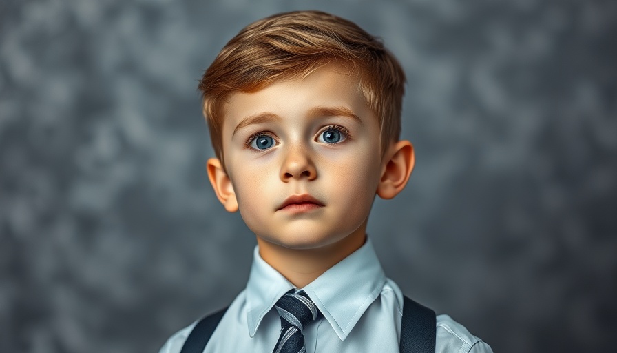 Young boy in formal attire looking thoughtfully, representing neuroplasticity healing the brain.