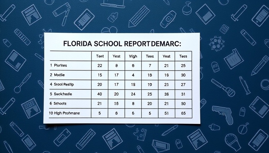 Florida School Report Cards showing districts with A grades.