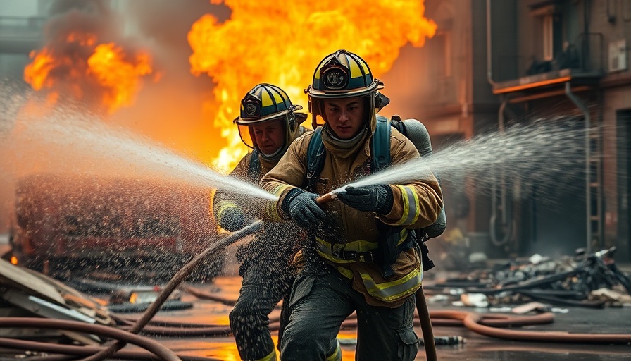 Firefighters tackling blaze in industrial area, Trump Comments Ukraine Arms Supply