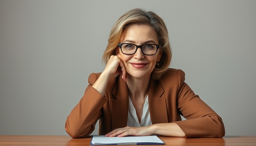 Professional middle-aged woman confidently posing for Embeth Davidtz Africa Memoir Adaptation.