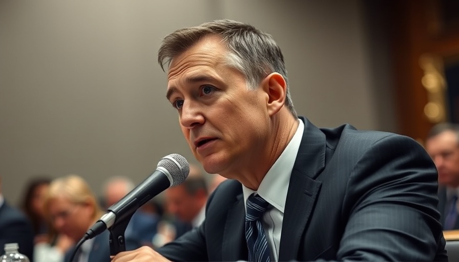 FBI Deputy Director addressing formal hearing during Epstein investigation resignation
