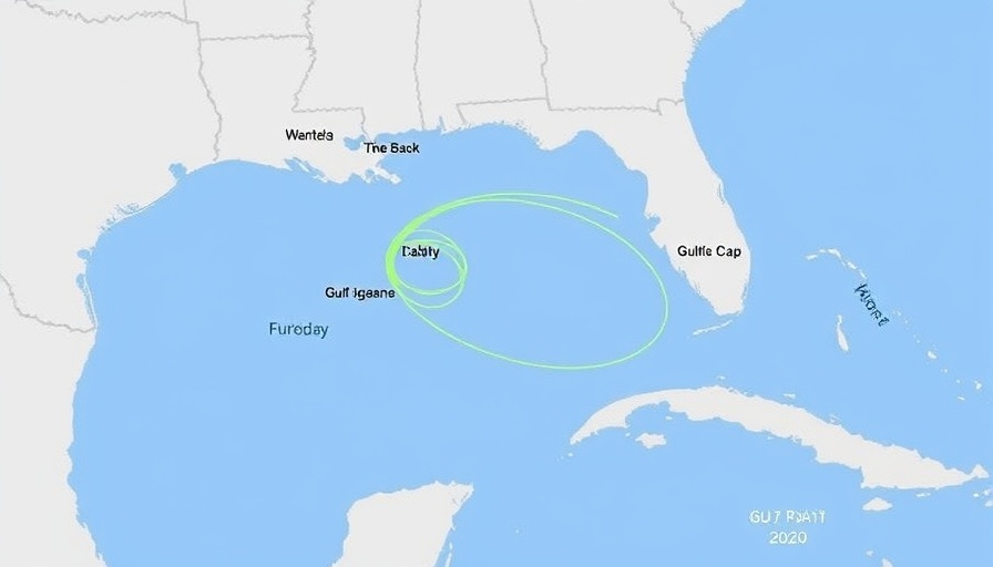 Orlando News weather map showing storm paths and risk area.