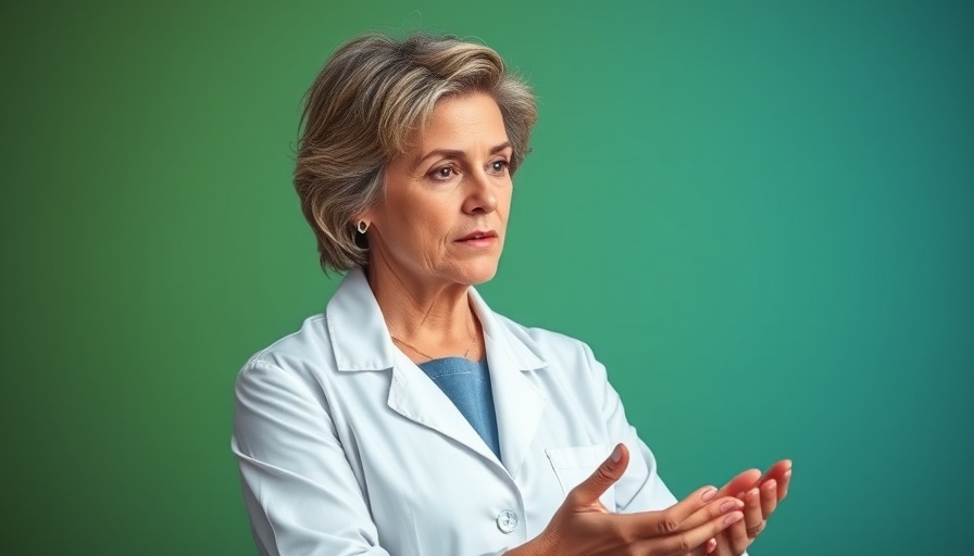 Health expert discussing Supplements and Antibiotics Timing with focused expression.