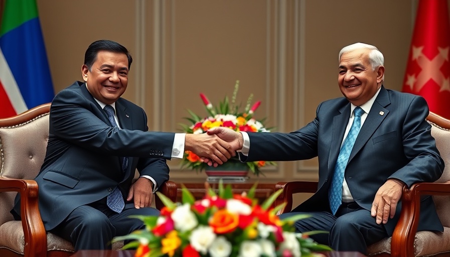 US and EU leaders shaking hands in agreement over trade deal.