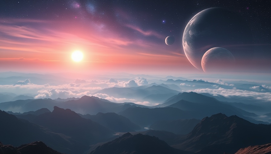 Manifest money out of thin air in a cosmic landscape with planets.