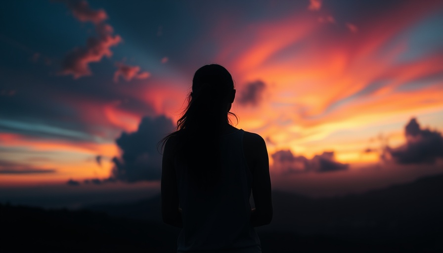 Hopeful silhouette under ethereal sky, manifest money out of thin air.