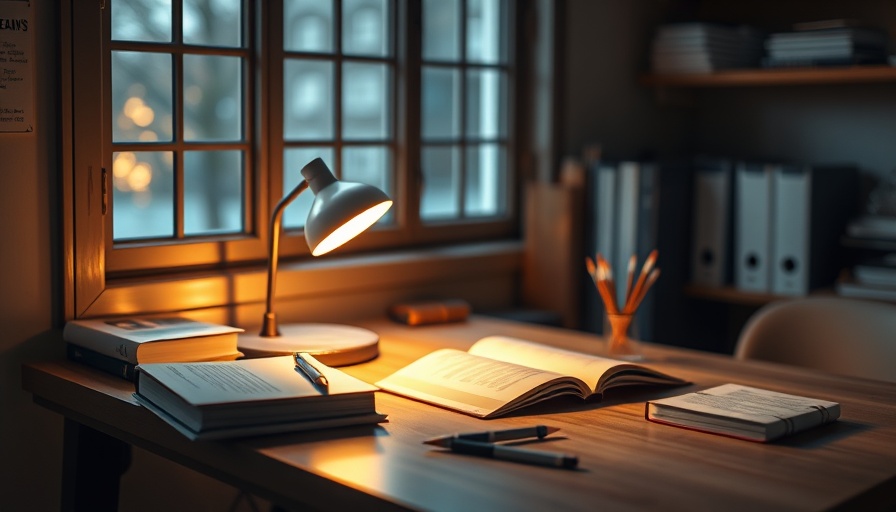 Cozy study desk for accelerated learning environment.