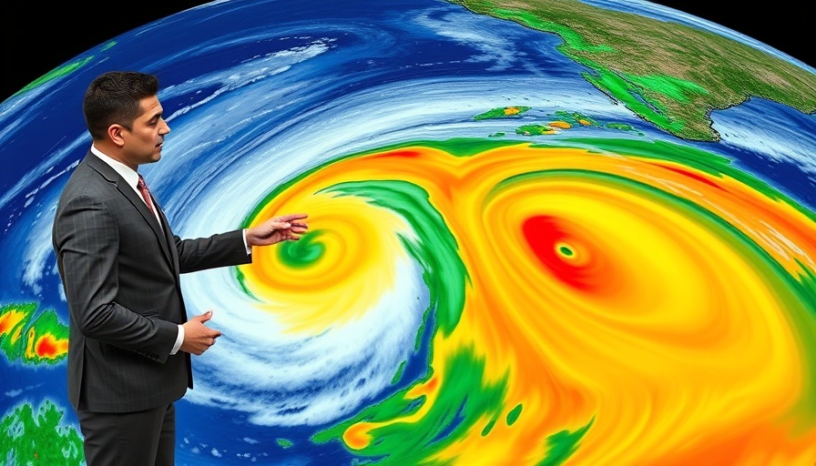 Tropical Storm Erin impact forecast by TV meteorologist.