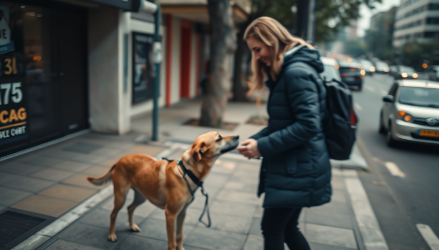 CCTV footage of a woman and stray dog interaction in Delhi street.