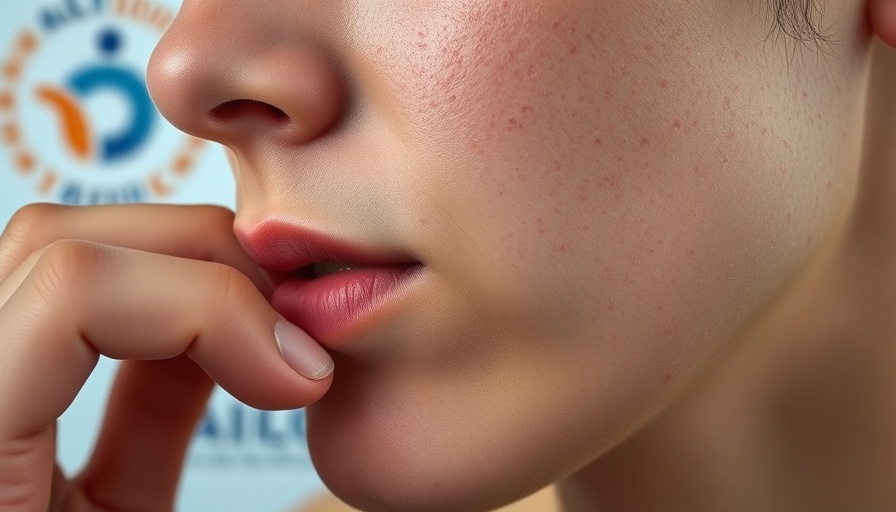 Close-up of person examining skin, focusing on skin health and wellness.