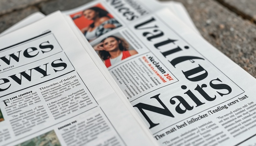 Atlanta Journal-Constitution newspapers with visible headlines on transition to digital news.