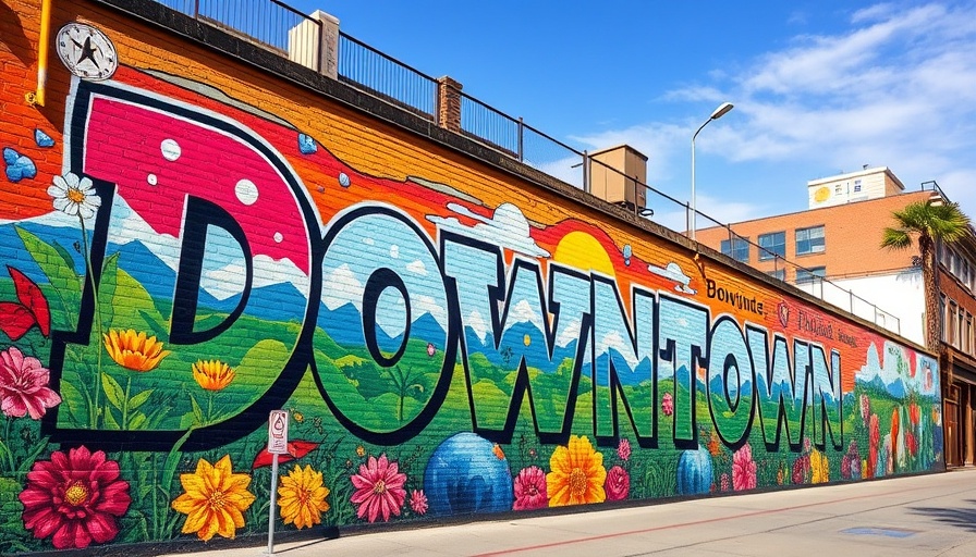 Vibrant mural in Apopka causing controversy highlights downtown scenery.