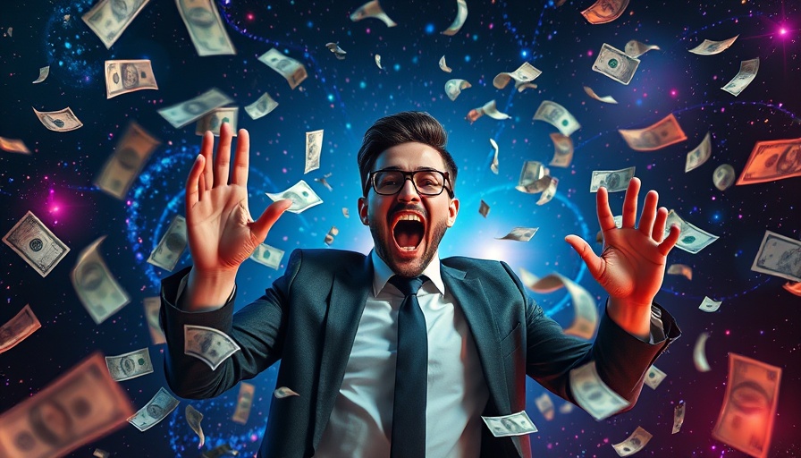 48-hour money shift activation visual with floating money and cosmic background.