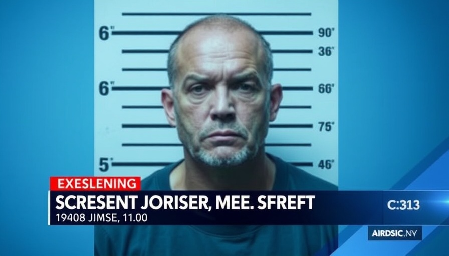 DeLand shooting incident news graphic with mugshot and headline.