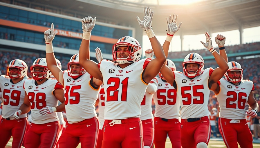Tampa Bay Buccaneers thrilling victory celebration on field.