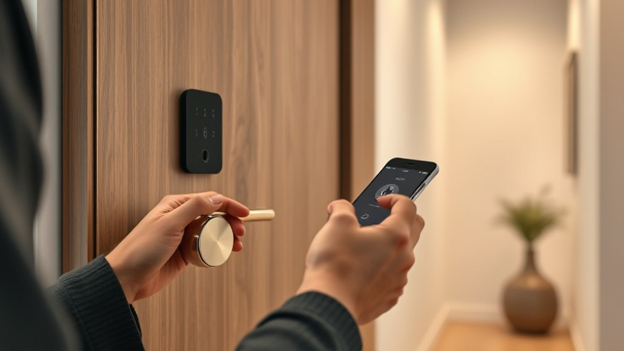 Keyless home access solution with smartphone unlocking smart lock.